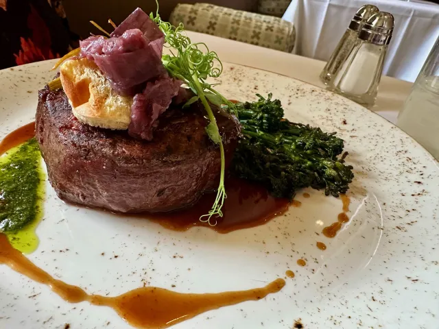The Compound signature dishes Chicken Schnitzel, Tuna Tartare, Prime Steaks, Spiced Ahi Tuna
